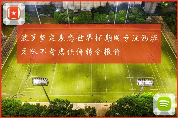 波罗坚定表态世界杯期间专注西班牙队不考虑任何转会报价